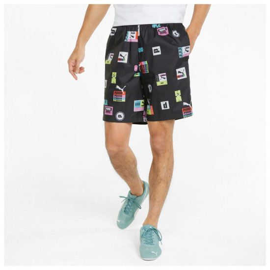 Puma Ανδρικό σορτς Brand Love AOP Shorts 8" WV Puma Ανδρικό σορτς Brand Love AOP Shorts 8" WV